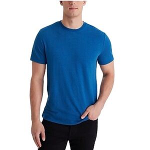 Express Blue Linen Blend Short Sleeve T-Shirt Men’s XL-Tall.